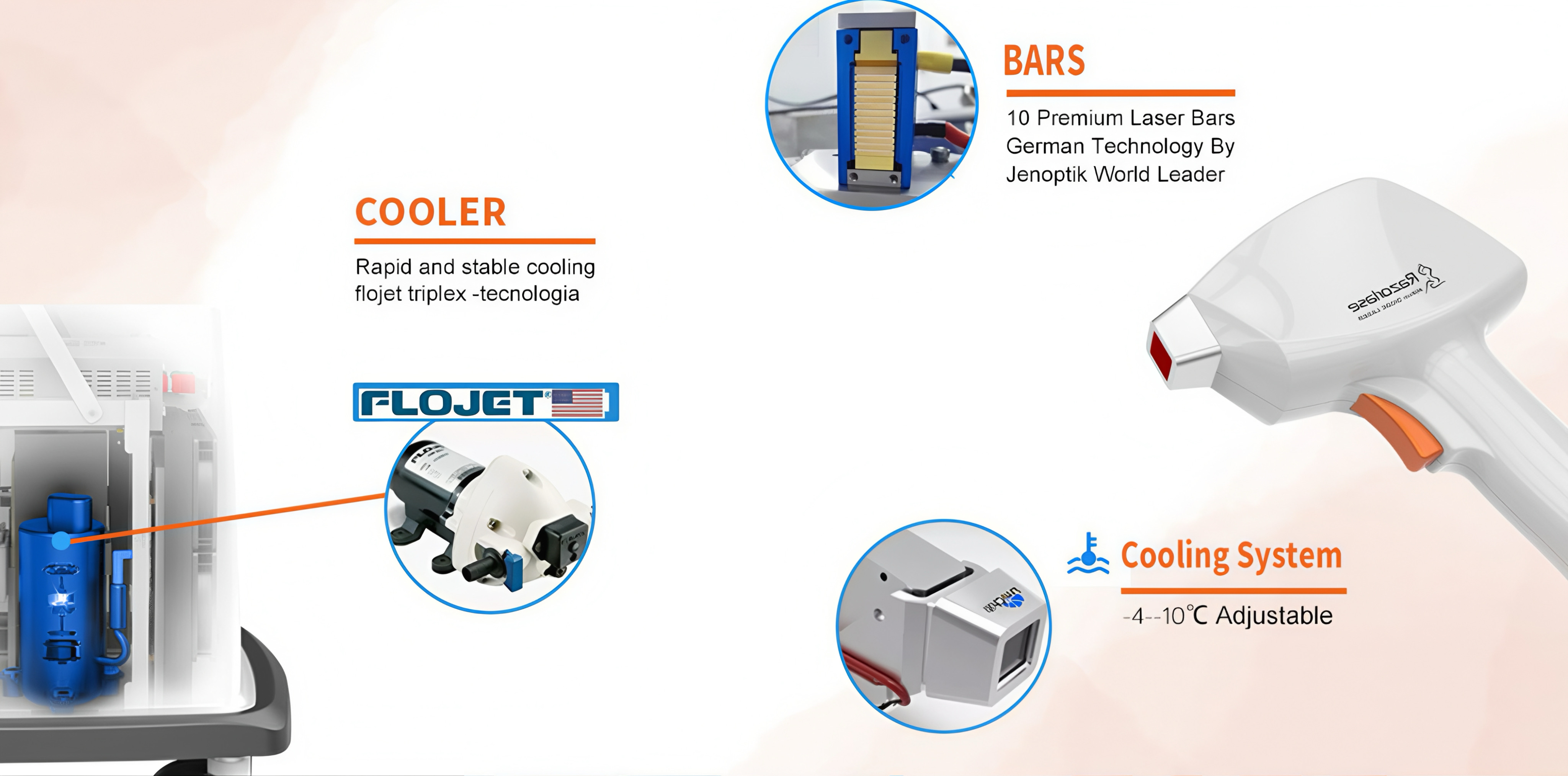 FDA CE approved Razorlase Diode Laser machine 