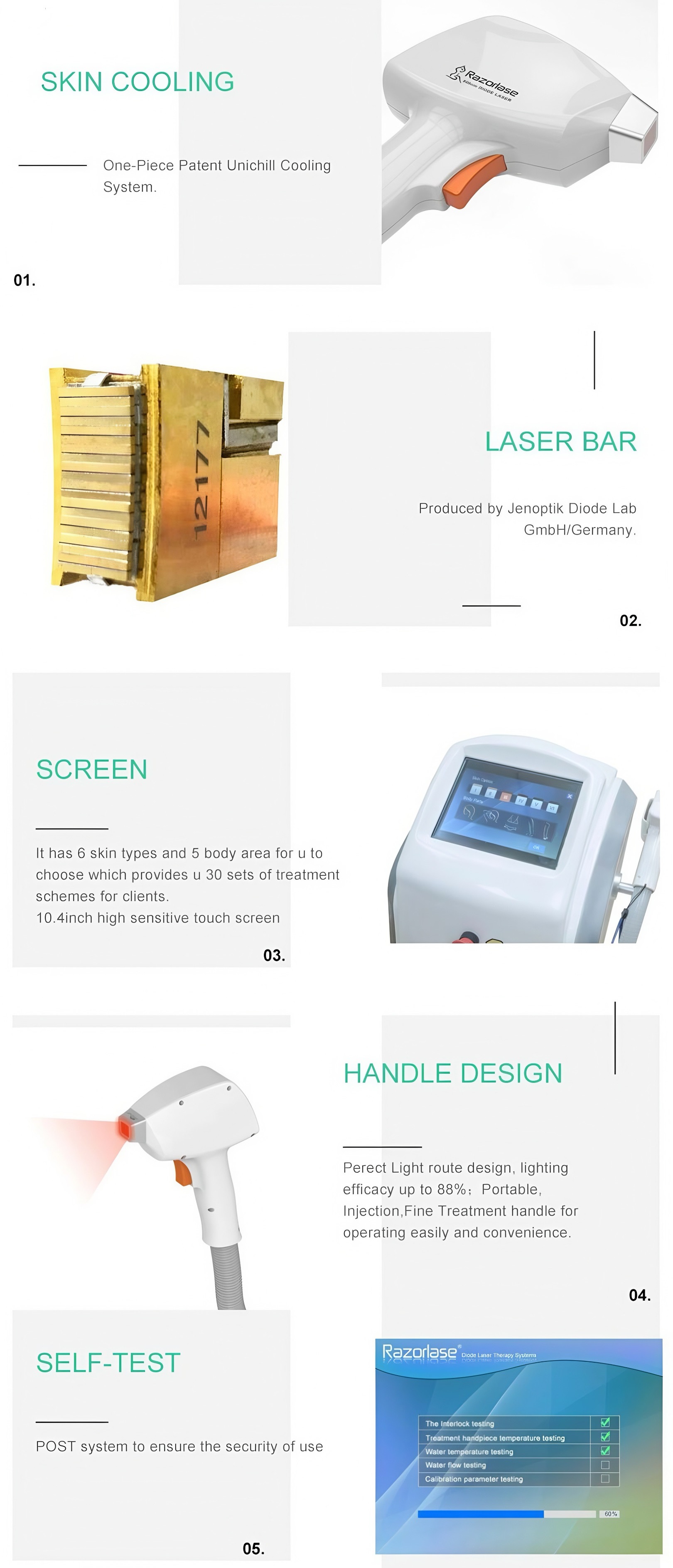 FDA CE approved Razorlase Diode Laser machine 